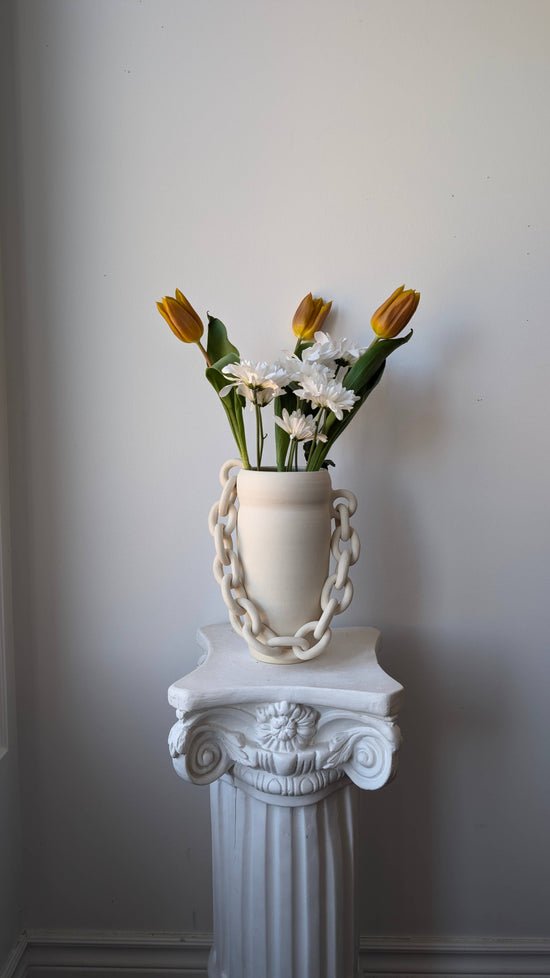 Chainlink Ceramic Vase IV