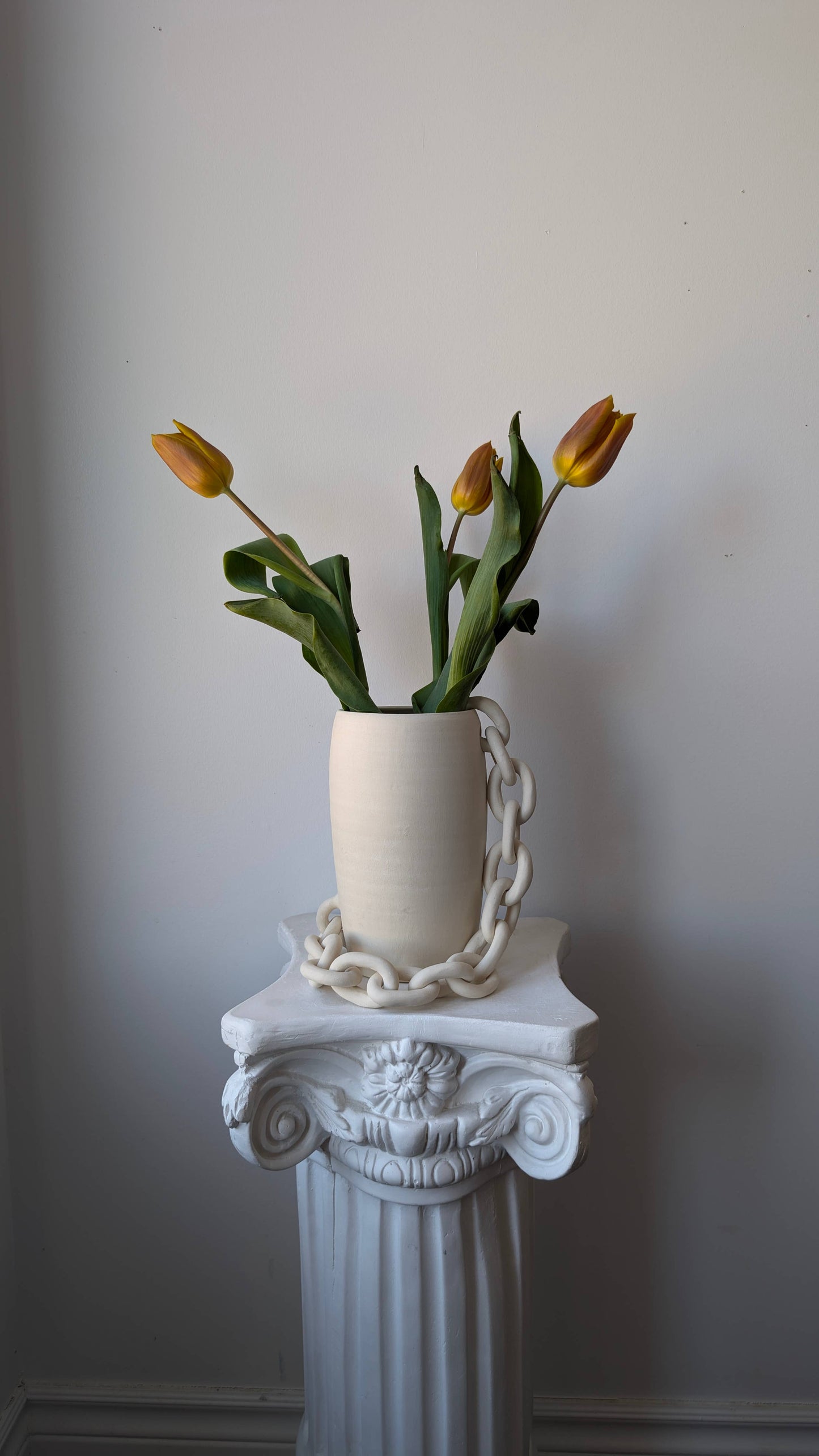 Chainlink Ceramic Vase III