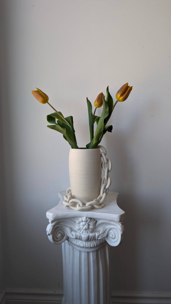 Chainlink Ceramic Vase III
