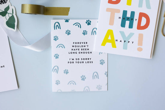 Never Long Enough Pet Loss Card