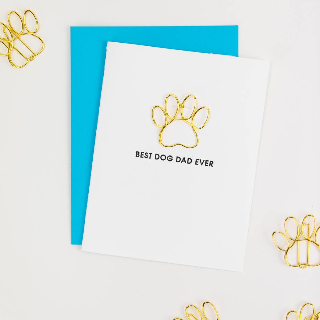 Best Dog Dad Ever Paper Clip Card