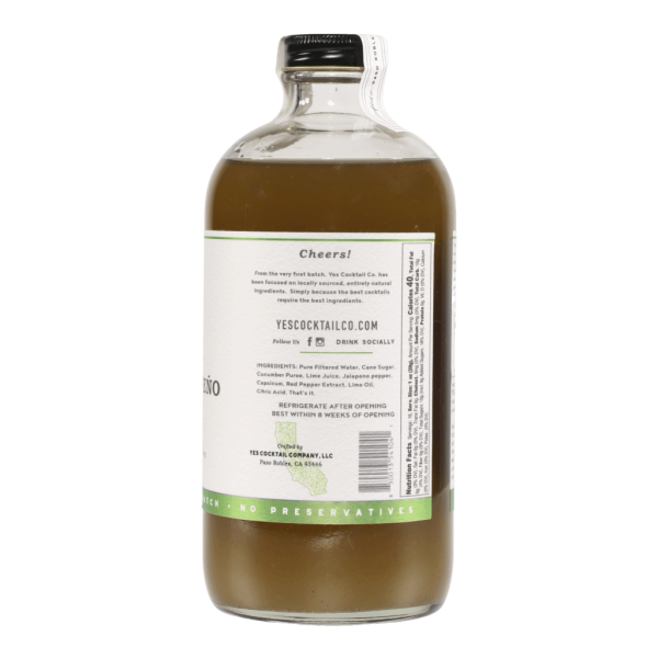 Cucumber Jalapeno Cocktail Mixer