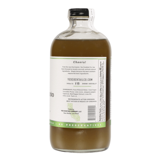 Cucumber Jalapeno Cocktail Mixer