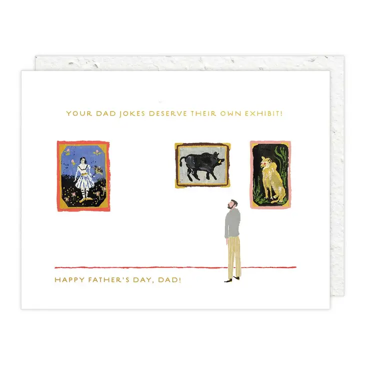 Dad at the Museum Father's Day Card