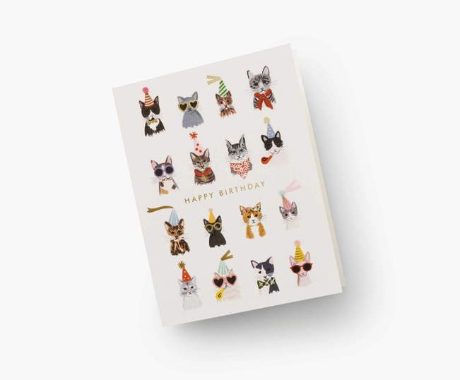 Cool Cats Birthday Card