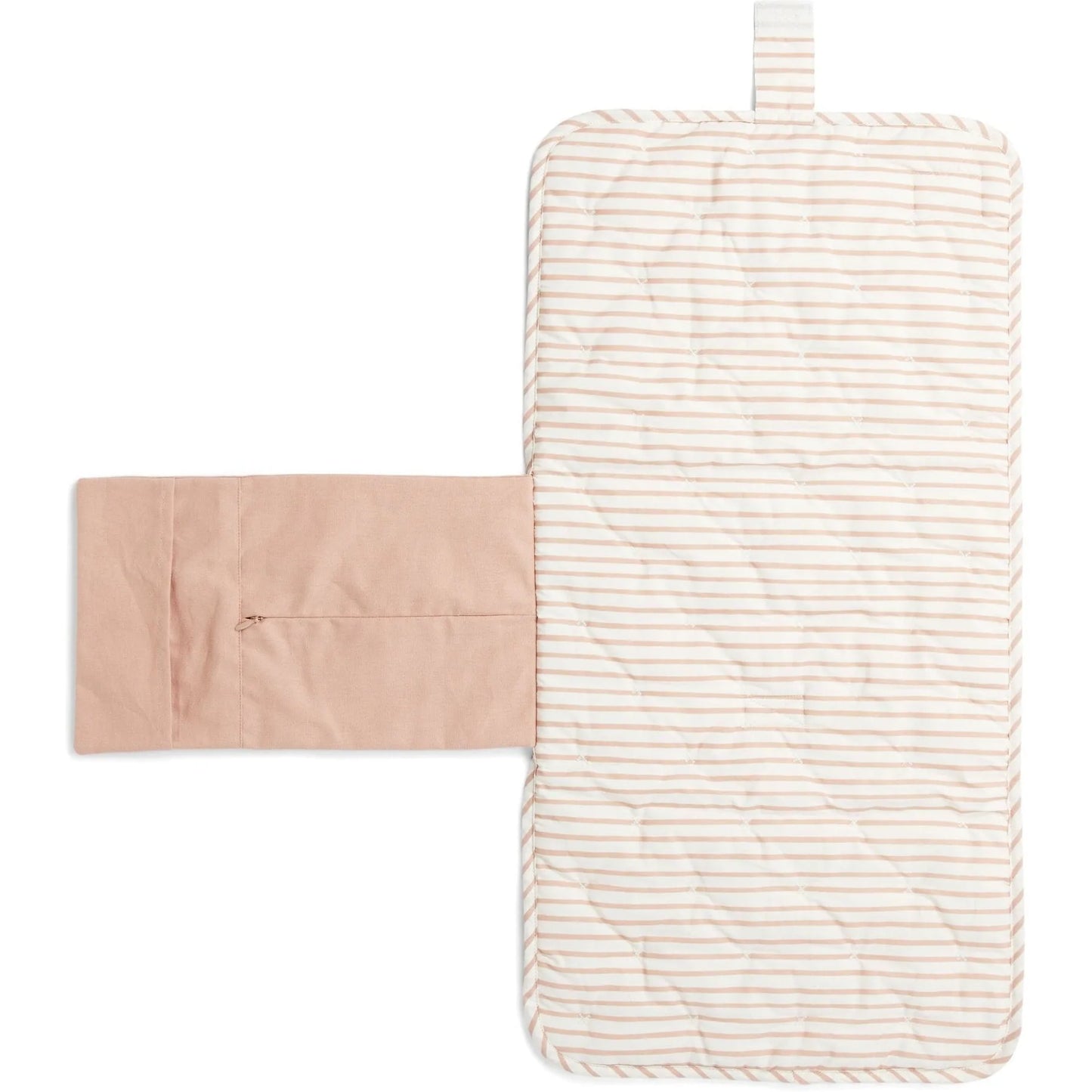 Striped On the Go Portable Changing Pad Rose Pink
